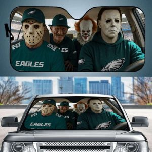 Halloween Horror Eagles Sunshade