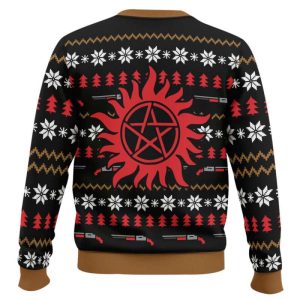 Christmas With The Winchesters Supernatural Ugly Christmas Sweater 1 Christmas With The Winchesters Supernatural Ugly Christmas Sweater1