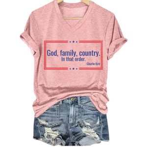 Charlie Kirk God Family Country In That Order Shirt3