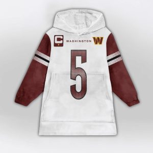 Captain Daniels 5 Washington Football Unisex Blanket Hoodie1