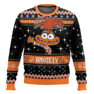 Anxiety Inside Out Ugly Christmas Sweater