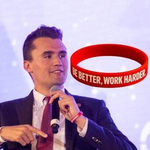 Charlie Kirk Be Better Work Harder Bracelet