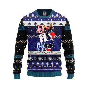 Jaguars HoHoHo Mickey Ugly Christmas Sweater