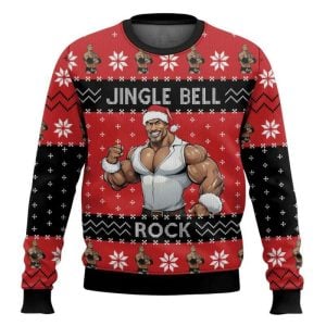 Jingle Bell Rock The Rock Ugly Christmas Sweater