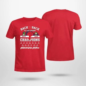 Phillies Back To Back NL East Champions 2025 Shirt 2