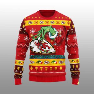 Chiefs The Hand Of Grnch Ugly Christmas Sweater1