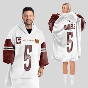 Captain Daniels 5 Washington Football Unisex Blanket Hoodie3