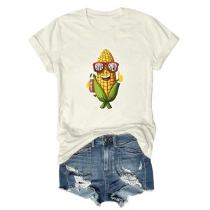 Corn Go Big Red Nebraska Football Tee3