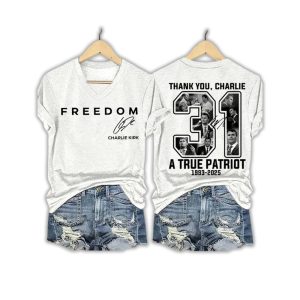 Freedom Thank You Charlie A True Patriot Red Shirt1