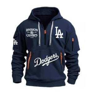 2025 Dodgers NL West Champs Quarter Zip Hoodie