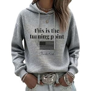 Charlie Kirk This is the Turning Point Waffle Hoodie3