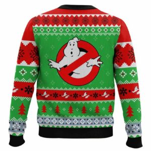 Ghostbusters Looking For The Christmas Spirit Ugly Sweater1
