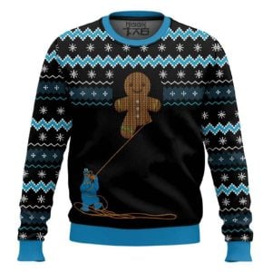 Gingerbread Cookie Monster Ugly Christmas Sweater