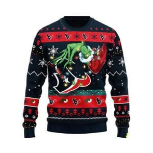 Texans The Hand Of Grnch Ugly Christmas Sweater