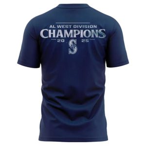 Mariners 2025 AL West Division Champions Shirt3