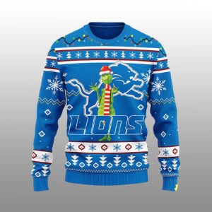 Lions Funny Grnch Ugly Christmas Sweater 1 Lions Funny Grnch Ugly Christmas Sweater1