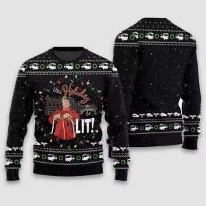 National Lampoons Vacation This Holiday Is Gonna Be Lit Christmas Ugly Sweater 1 National Lampoons Vacation This Holiday Is Gonna Be Lit Christmas Ugly Sweater1