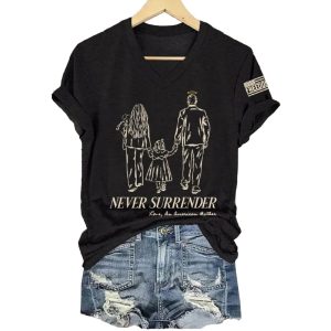 Never Surrender RIP Charlie Kirk Shirt2