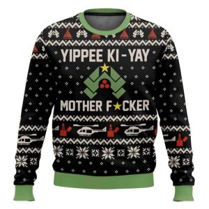 Yippee Ki Yay Mother Fucker Die Hard Ugly Christmas Sweater