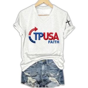 Charlie Kirk TPUSA Faith Shirt
