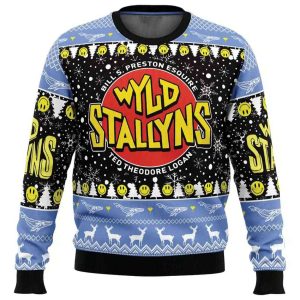 Wyld Stallyns Bill Teds Excellent Adventure Ugly Christmas Sweater