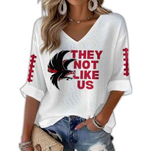 Falcons They Not Like Us Waffle Long Sleeve T Shirt1