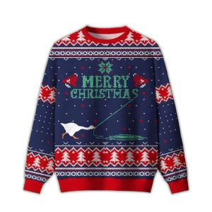 Merry Honked Christmas Funny Honk Goose Ugly Christmas Sweater