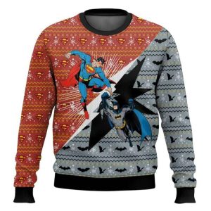 Batman Vs Superman Ugly Christmas Sweater