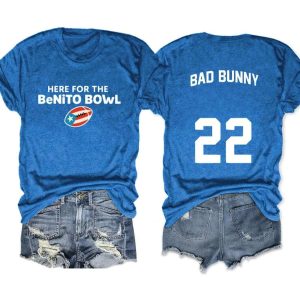 Here For The Benito Bowl Bad Bunny Two-Sided Shirt 3 Here For The Benito Bowl Bad Bunny Two Sided Shirt3