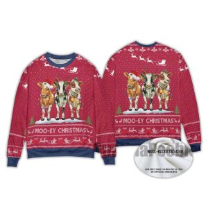 2025 Cow Mooey Christmas Ugly Sweater 3 Cow Mooey Christmas Ugly Sweater3