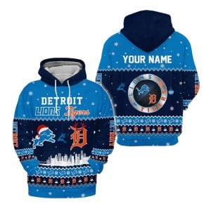 Lions x Tigers Christmas Customized Hoodie