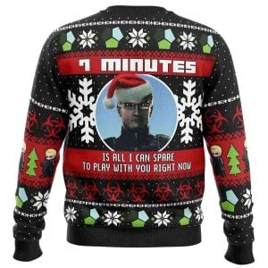7 Minutes Albert Wesker Resident Evil Ugly Christmas Sweater1