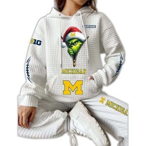 Personalized Grnch Michigan Waffle Hoodie1