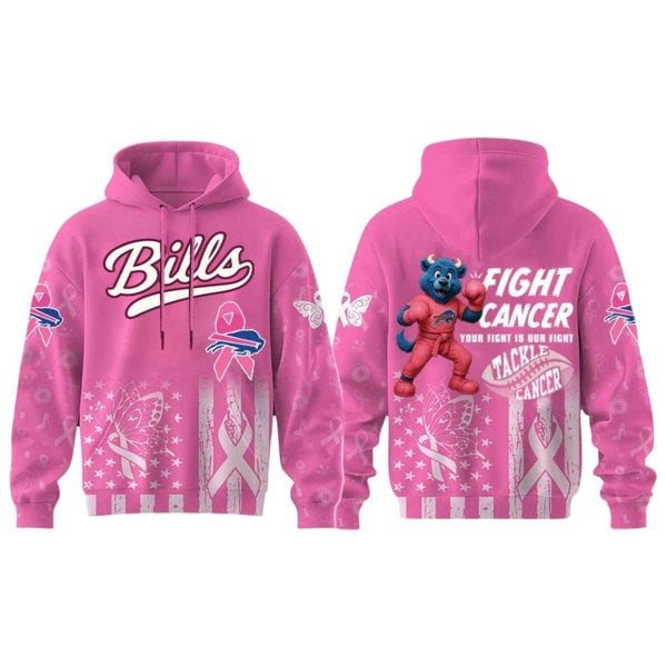 2025 Bills Your Fight Is Our Fight Tackle Cancer Hoodie