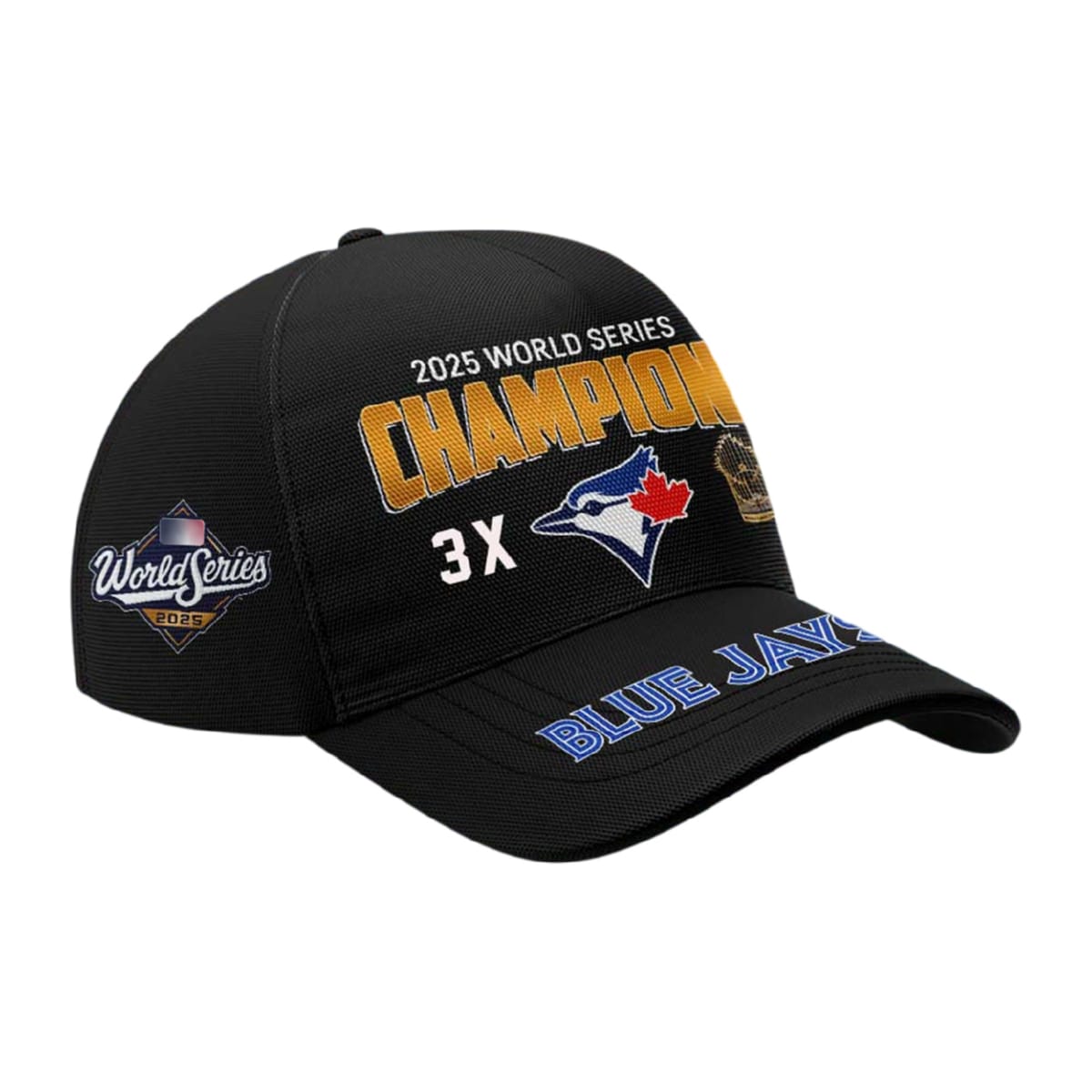 2025 Blue Jays 3X World Series Champions Cap 2025 Blue Jays 3X World Series Champions Cap