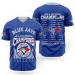 2025 Blue Jays AL East Division Champions Baseball Jersey