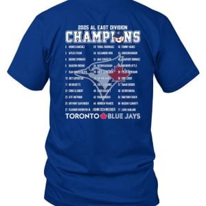 2025 Blue Jays AL East Division Champions Two-Sided Shirt 2 2025 Blue Jays AL East Division Champions Two Sided Shirt2
