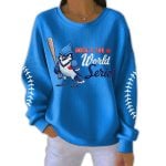 2025 Blue Jays Back 2 The World Series Pit Striped Sweatshirt