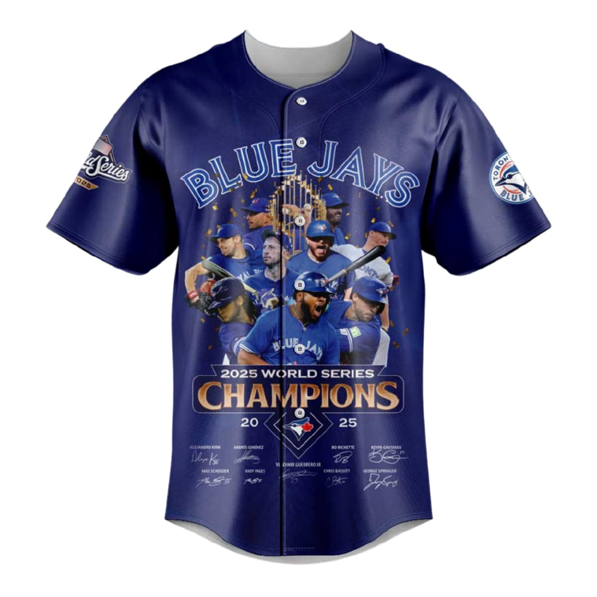 2025 Blue Jays World Series Champions Baseball Jersey 2025 Blue Jays World Series Champions Baseball Jersey