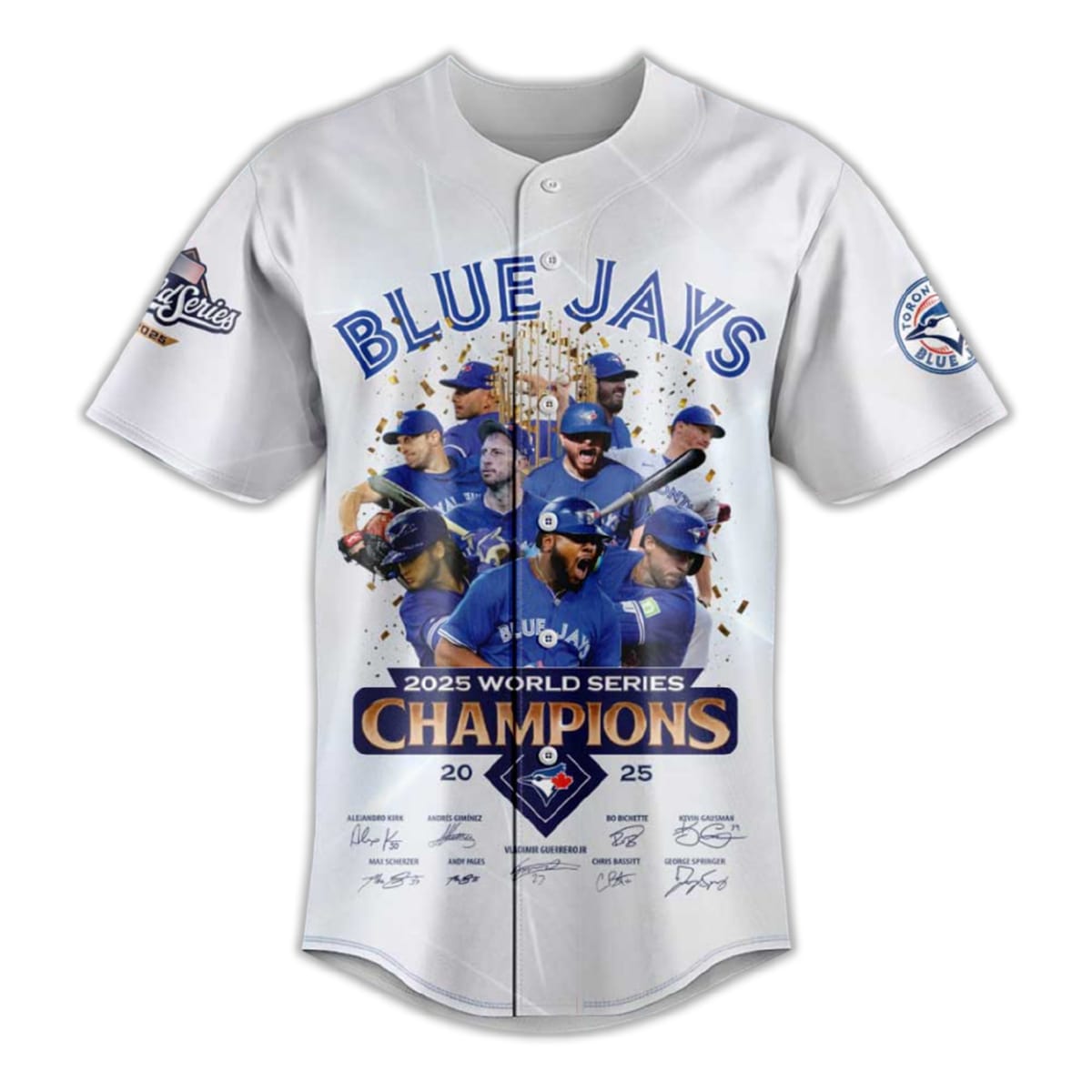 2025 Blue Jays World Series Champions Baseball Jersey 2025 Blue Jays World Series Champions Baseball Jersey