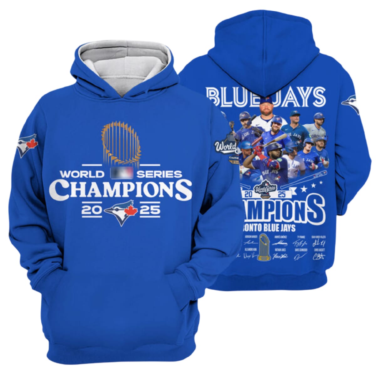 2025 Blue Jays World Series Champions Hoodie 2025 Blue Jays World Series Champions Hoodie