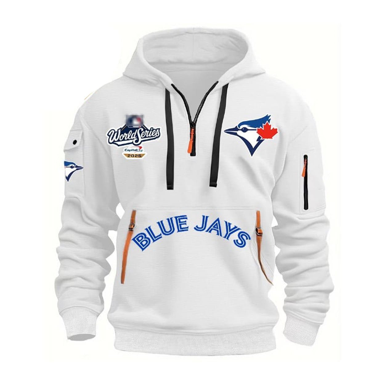 2025 Blue Jays World Series Hoodie Half Zipper 2025 Blue Jays World Series Hoodie Half Zipper