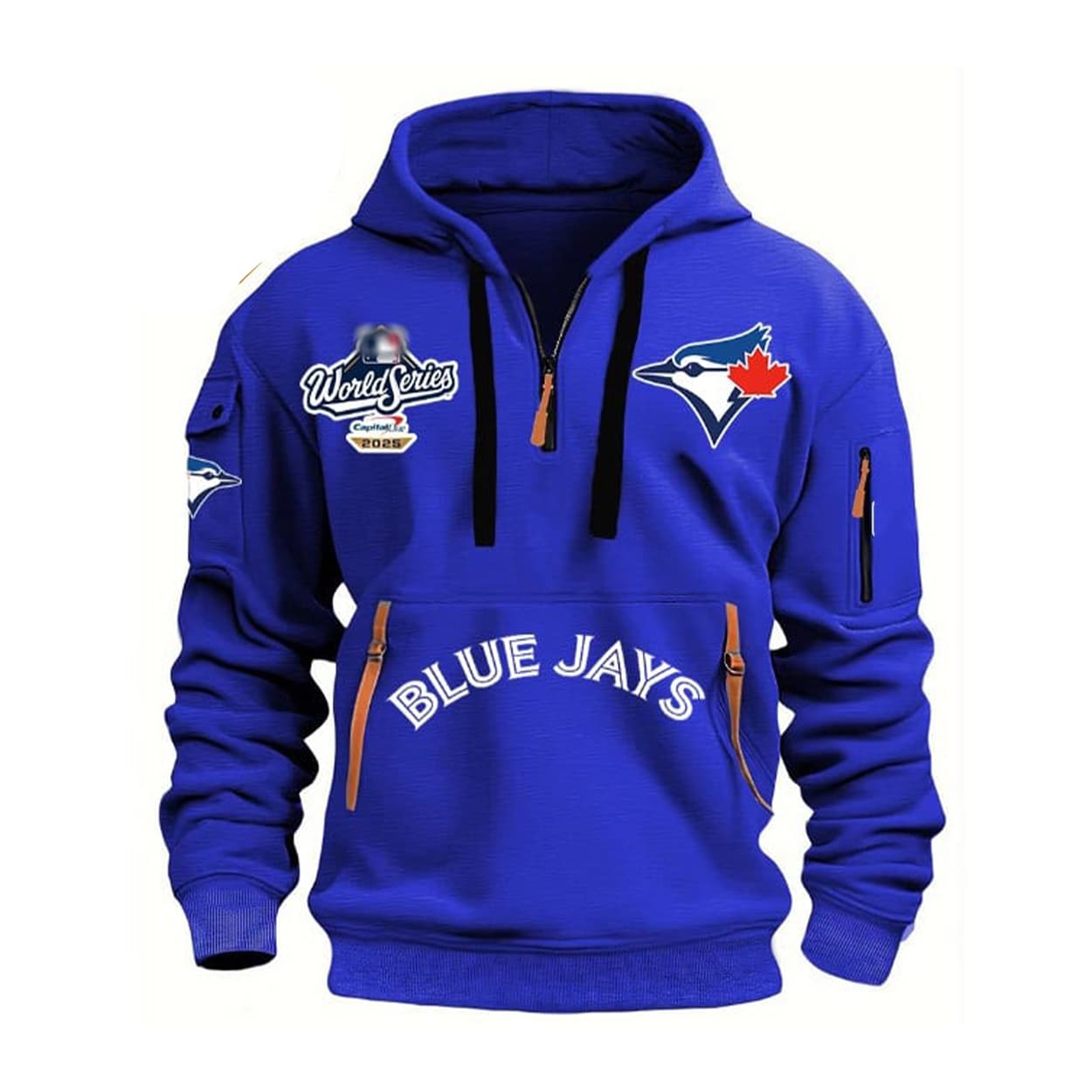 2025 Blue Jays World Series Hoodie Half Zipper 2025 Blue Jays World Series Hoodie Half Zipper