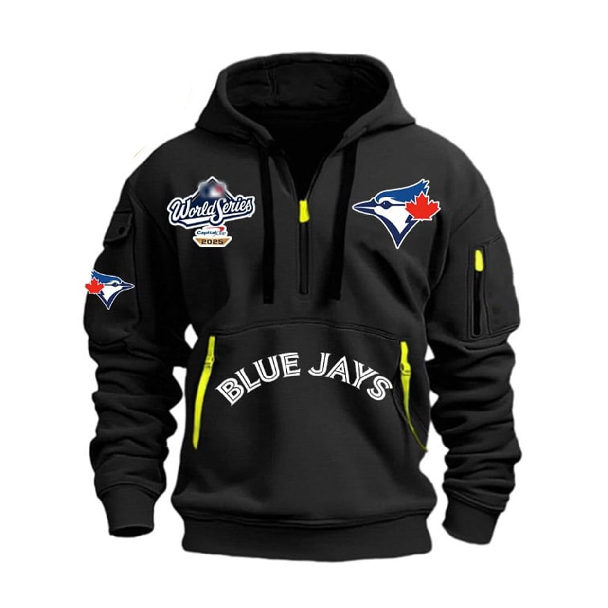 2025 Blue Jays World Series Hoodie Half Zipper 2025 Blue Jays World Series Hoodie Half Zipper