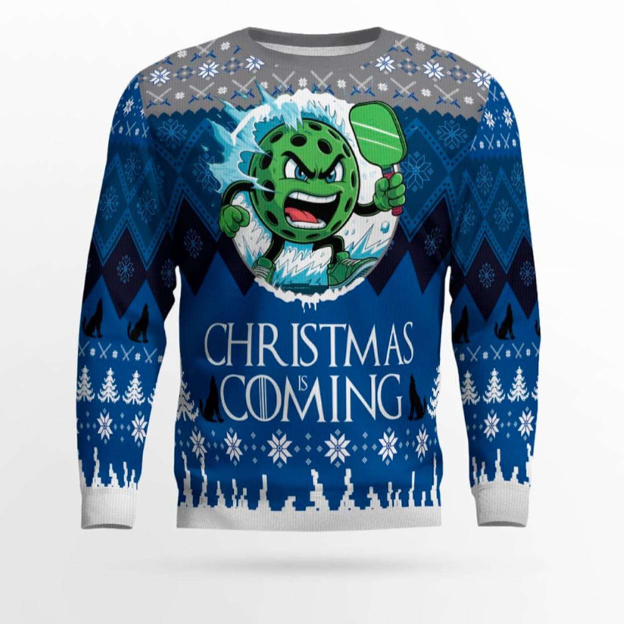 2025 Christmas Is Coming Pickleball Ugly Sweater 2025 Christmas Is Coming Pickleball Ugly Sweater