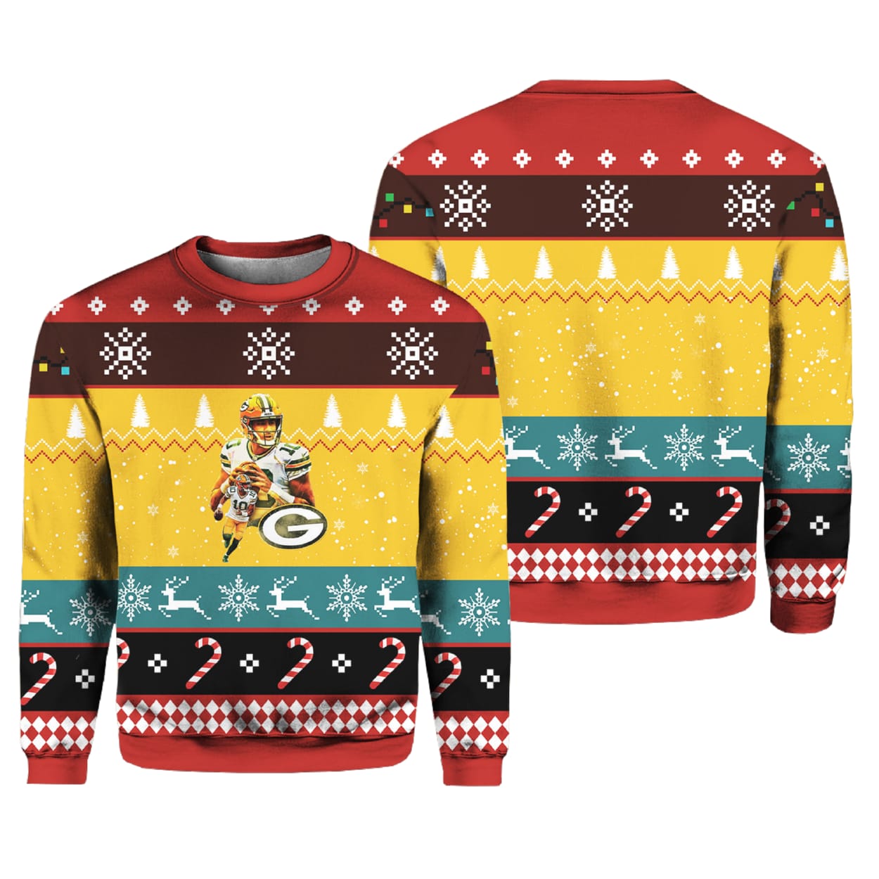 2025 Christmas Jordan Love Packers Ugly Christmas Sweater 1 2025 Christmas Jordan Love Packers Ugly Christmas Sweater