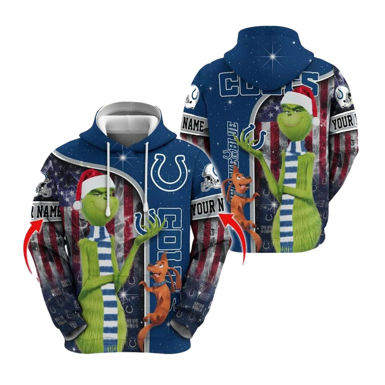 2025 Colts x Merry Grinchmas Hoodie 2025 Colts x Merry Grinchmas Hoodie