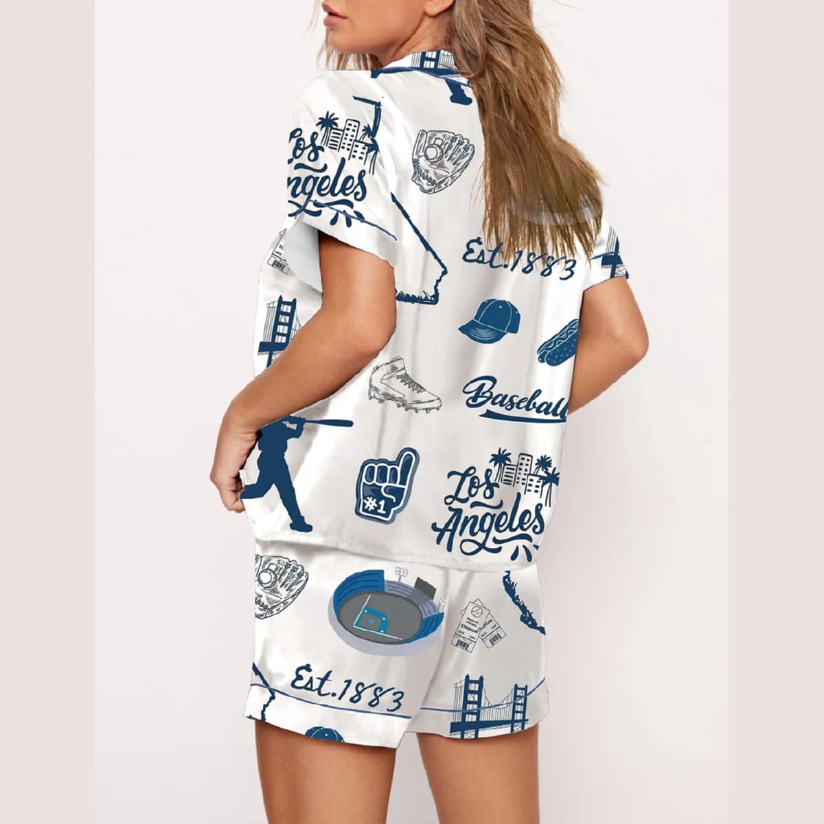 2025 Dodgers Baseball World Series Champions Pajama Set 2025 Dodgers Baseball World Series Champions Pajama Set