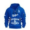 2025 Dodgers NL West Division Champions Quarter Zip Hoodie