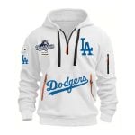 2025 Dodgers World Series Hoodie Half Zipper